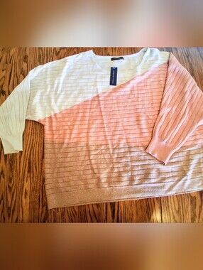 NWT Womens Lightweight Sweater, Sparkle By Adrienne Vittadin Awei Sz 3X